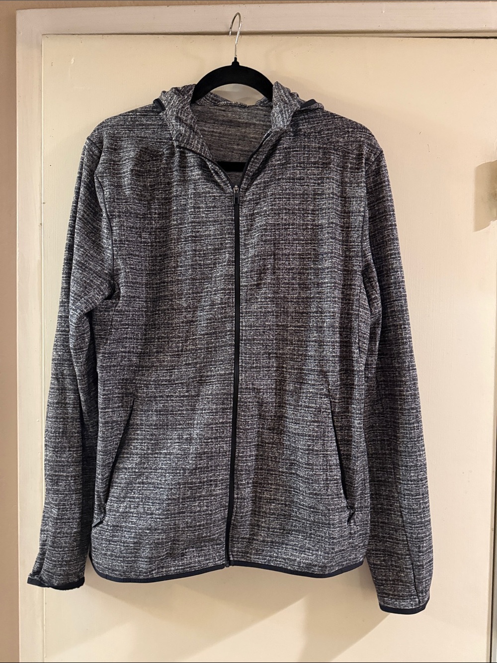lululemon athletica Men's Heathered Gray Full-Zip Hoodie